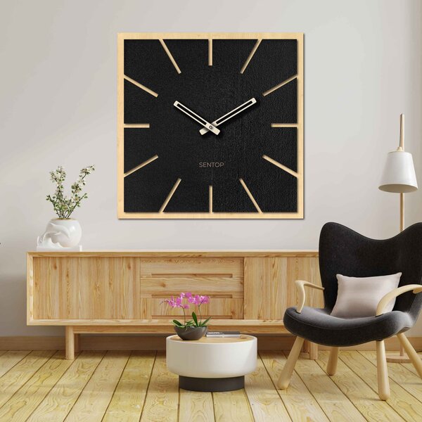 Drevené nástenné hodiny z HDF JAVOR - až 50 x 50 cm | HDFK022: Svetlé HDF - Javor HDF - Javor 30 cm 4198-68035 HDFK022