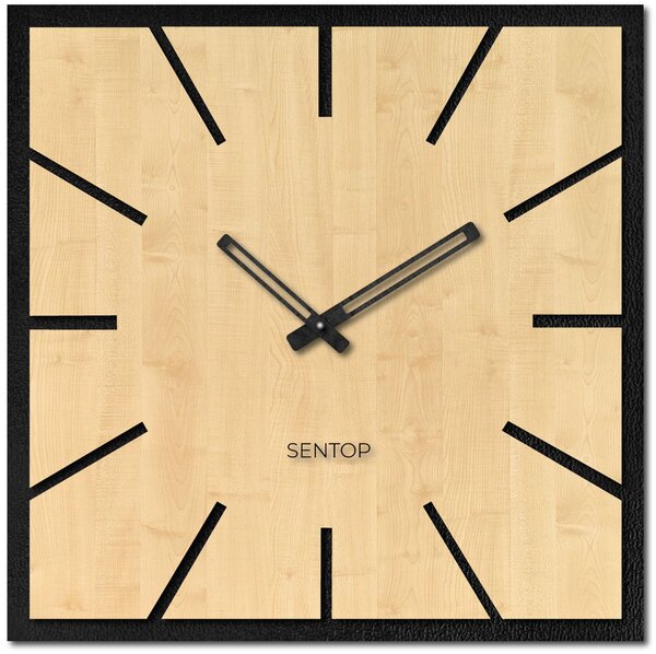 Drevené nástenné hodiny z HDF JAVOR - až 50 x 50 cm | HDFK022: Svetlé HDF - Javor HDF - Javor 30 cm 4198-68035 HDFK022