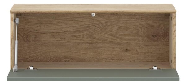 NÍZKA KOMODA, farba duba, šalviovozelená, 80/37,6/35 cm Livetastic - TV nábytok, Online Only