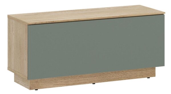 NÍZKA KOMODA, farba duba, šalviovozelená, 80/37,6/35 cm Livetastic - TV nábytok, Online Only