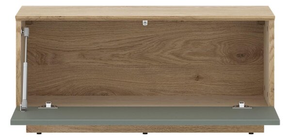 NÍZKA KOMODA, farba duba, šalviovozelená, 80/37,6/35 cm Livetastic - TV nábytok, Online Only