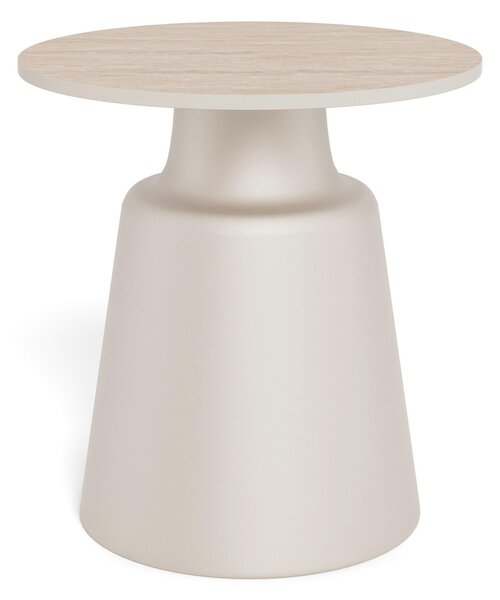 KONFERENČNÝ STOLÍK, sivá, béžová, kov, keramika, 45/45/47,5 cm MID.YOU - Stolíky do obývačky, Online Only