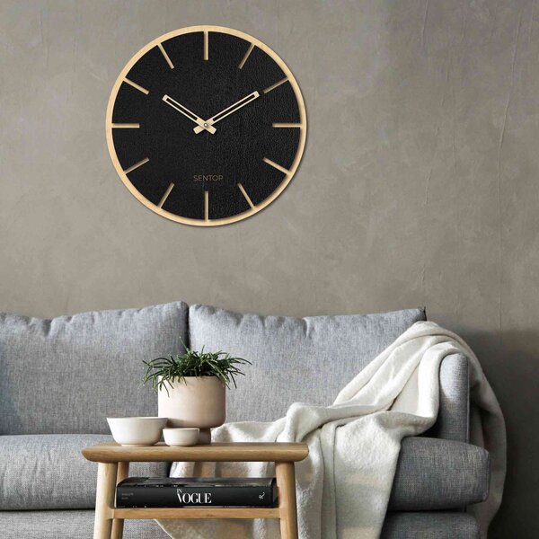Nástenné hodiny z dreva - Sentop | HDFK026 | javor: Svetlé HDF - Javor HDF - Javor 30 cm 4217-69820 HDFK026-javor