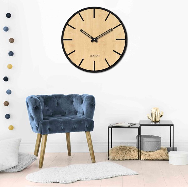 Nástenné hodiny z dreva - Sentop | HDFK026 | javor: Svetlé HDF - Javor HDF - Javor 30 cm 4217-69820 HDFK026-javor