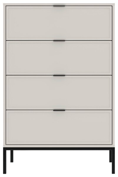 KOMODA, čierna, kašmírová, 75,9/115,5/40 cm MID.YOU - Komody, Online Only
