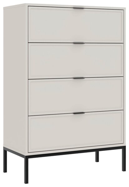 KOMODA, čierna, kašmírová, 75,9/115,5/40 cm MID.YOU - Komody, Online Only