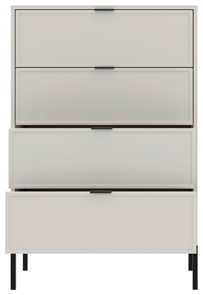 KOMODA, čierna, kašmírová, 75,9/115,5/40 cm MID.YOU - Komody, Online Only