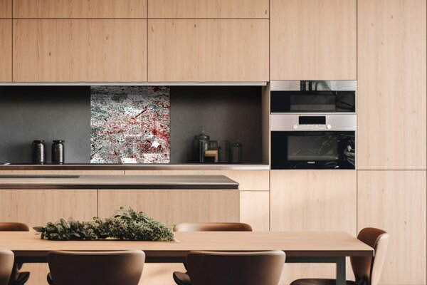 DIMEX | Plexisklo za kuchynskú linku PGT-06060-262 | 60 x 60 cm Starý plech