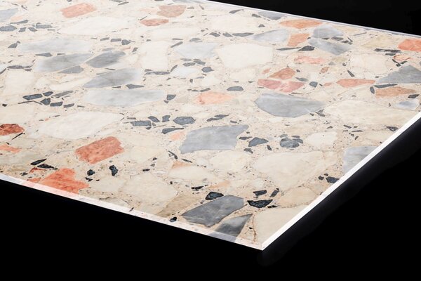 DIMEX | Plexisklo za kuchynskú linku PGT-06040-246 | 60 x 40 cm Podlaha teraco