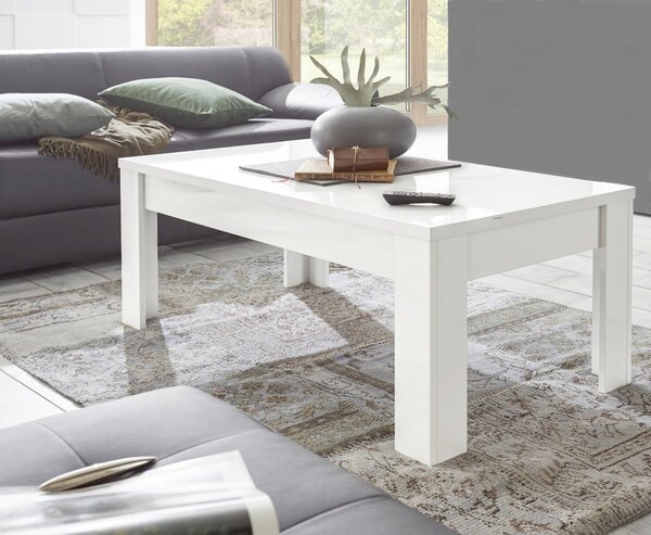 KONFERENČNÝ STOLÍK, biela s vysokým leskom, kompozitné drevo, 122/65/45 cm MID.YOU - Online Only obývacie izby, Online Only
