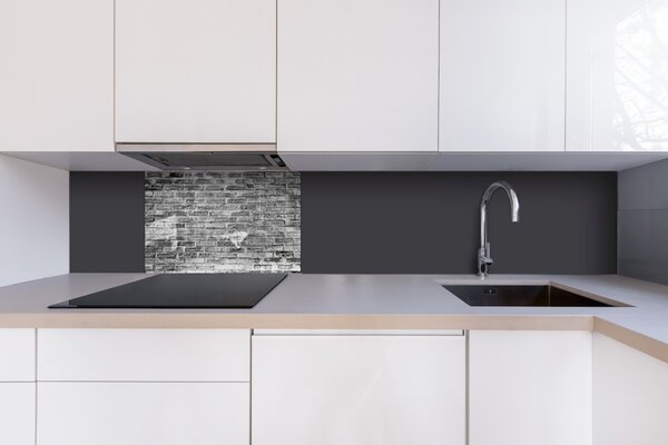 DIMEX | Plexisklo za kuchynskú linku PGT-06040-300 | 60 x 40 cm Sivý tehlový múr