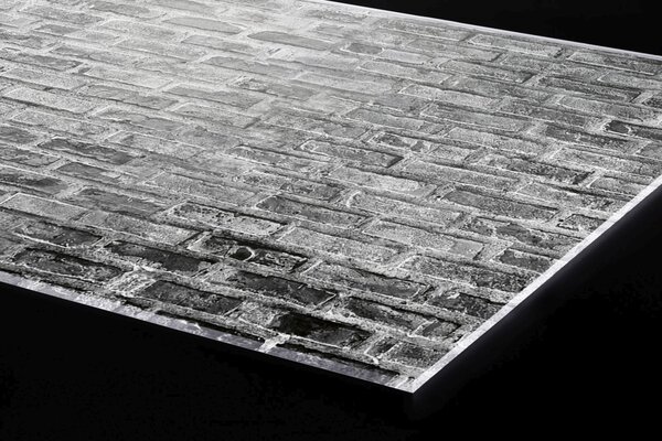 DIMEX | Plexisklo za kuchynskú linku PGT-06040-300 | 60 x 40 cm Sivý tehlový múr