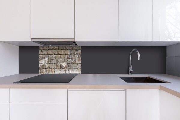 DIMEX | Plexisklo za kuchynskú linku PGT-06040-251 | 60 x 40 cm Múr z kamenných blokov