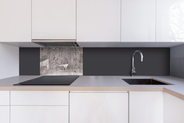 DIMEX | Plexisklo za kuchynskú linku PGT-06040-267 | 60 x 40 cm Rustikálna tmavá štuka