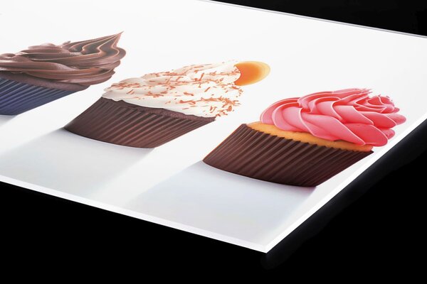 DIMEX | Plexisklo za kuchynskú linku PGT-08060-232 | 80 x 60 cm Cupcaky