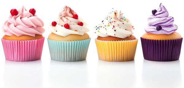 DIMEX | Plexisklo za kuchynskú linku PGT-06040-232 | 60 x 40 cm Cupcaky