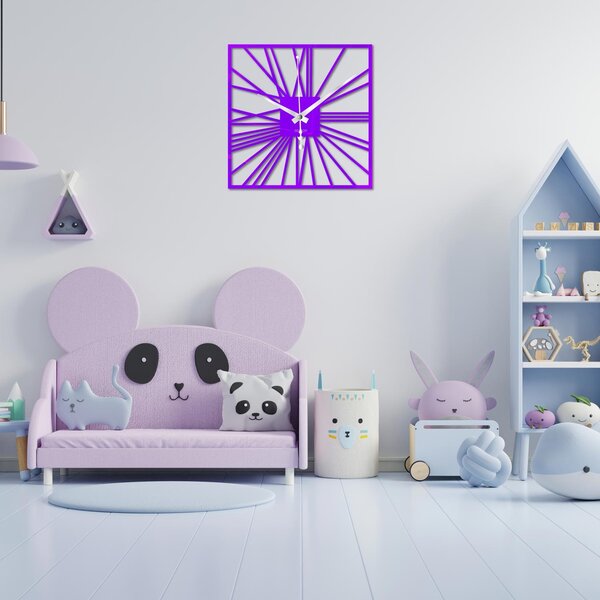 Nástenné hodiny z plexiskla - Sentop | X0111 | farebné: Šedá kovová Ral 7005 Strieborné ručičky 30 cm 4242-71772 X0111