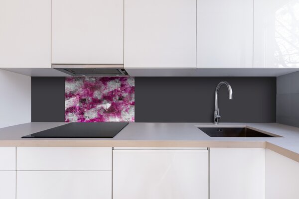 DIMEX | Plexisklo za kuchynskú linku PGT-06040-284 | 60 x 40 cm Abstraktná fialová maľba