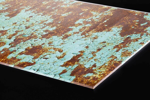 DIMEX | Plexisklo za kuchynskú linku PGT-06040-268 | 60 x 40 cm Hrdza na starom farebnom kove