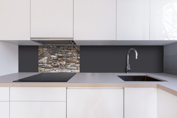 DIMEX | Plexisklo za kuchynskú linku PGT-06040-174 | 60 x 40 cm Staré tehlový múr