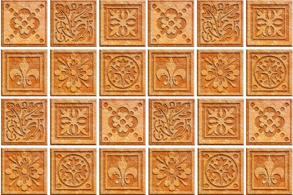 DIMEX | Plexisklo za kuchynskú linku PGT-06040-080 | 60 x 40 cm Starobylé kachličky