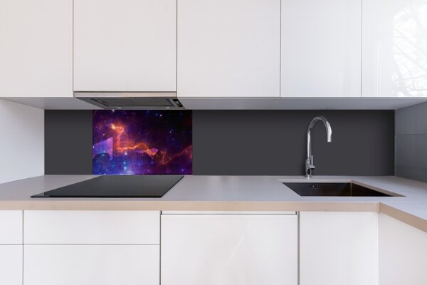 DIMEX | Plexisklo za kuchynskú linku PGT-06040-236 | 60 x 40 cm Farebná galaxia