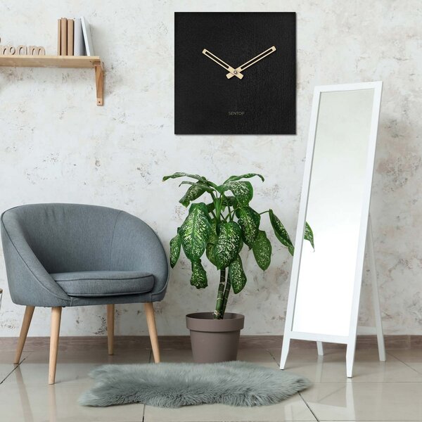 Minimalistické hodiny na stenu štvorec bez čísel| HOPA: Svetlé HDF - Dub 30 cm 4254-72448 HDFK036