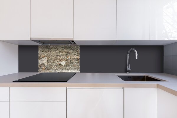 DIMEX | Plexisklo za kuchynskú linku PGT-06040-254 | 60 x 40 cm Starý tehlový múr