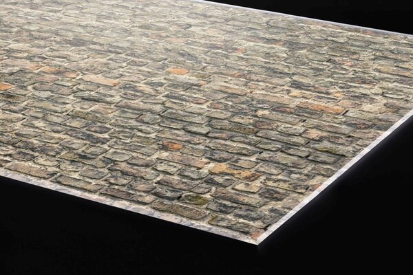 DIMEX | Plexisklo za kuchynskú linku PGT-06040-254 | 60 x 40 cm Starý tehlový múr