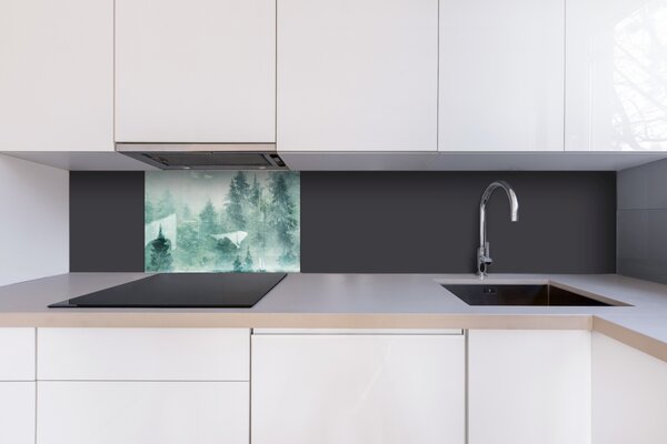 DIMEX | Plexisklo za kuchynskú linku PGT-06040-140 | 60 x 40 cm Hmla v lese