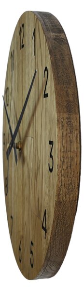 Drevené hodiny na stenu z dubového dreva - OTRORA: Oak - Amber farba 3072 30 cm 4302-75887 MAS002