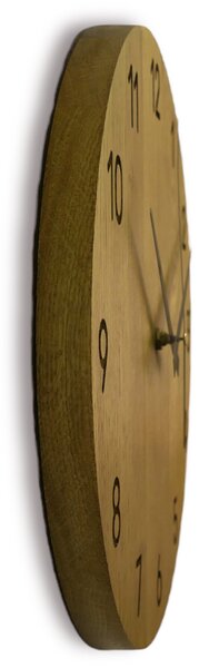 Drevené hodiny na stenu z dubového dreva - OTRORA: Oak - Amber farba 3072 30 cm 4302-75887 MAS002