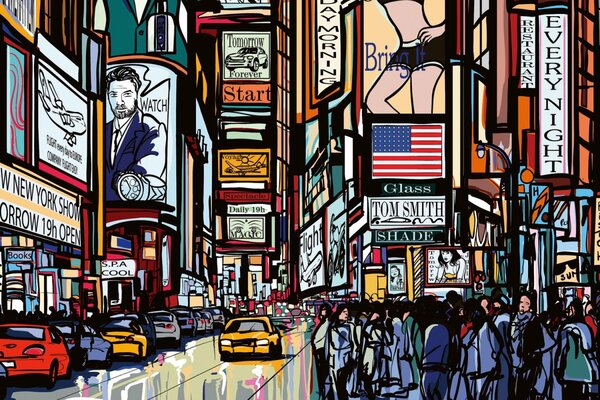 DIMEX | Plexisklo za kuchynskú linku PGT-06040-040 | 60 x 40 cm Times Square