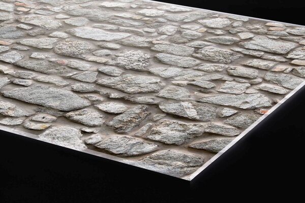 DIMEX | Plexisklo za kuchynskú linku PGT-06040-255 | 60 x 40 cm Starý kamenný múr