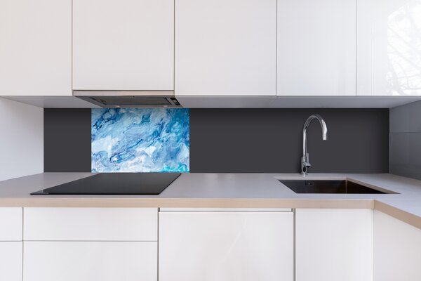 DIMEX | Plexisklo za kuchynskú linku PGT-06040-158 | 60 x 40 cm Modrý abstrakt