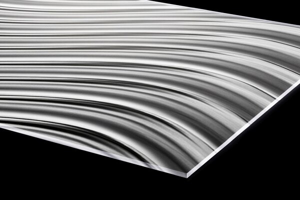 DIMEX | Plexisklo za kuchynskú linku PGT-06040-103 | 60 x 40 cm Strieborné vlny