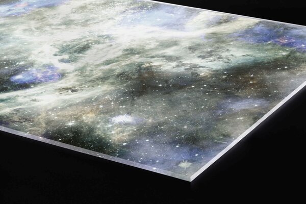 DIMEX | Plexisklo za kuchynskú linku PGT-06040-239 | 60 x 40 cm Hlboký vesmír