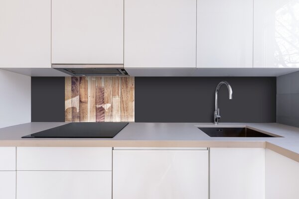DIMEX | Plexisklo za kuchynskú linku PGT-06040-086 | 60 x 40 cm Drevená stena