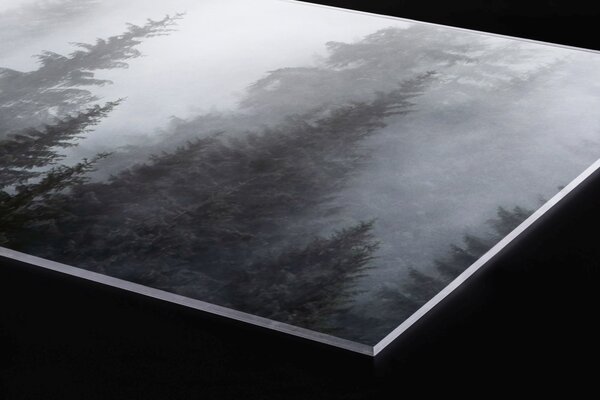 DIMEX | Plexisklo za kuchynskú linku PGT-06040-143 | 60 x 40 cm Hmla