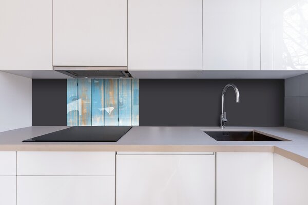 DIMEX | Plexisklo za kuchynskú linku PGT-06040-290 | 60 x 40 cm Staré modré lamely