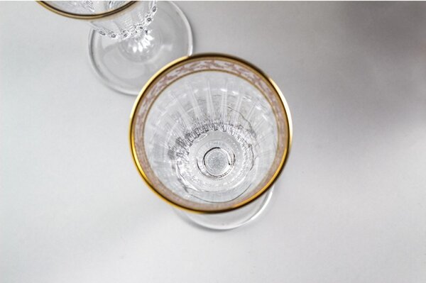 BOHEMIA PRESTIGE DORATO POHÁR NA ŠAMPANSKÉ 210ML SADA 6 KS