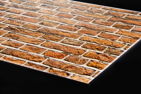 DIMEX | Plexisklo za kuchynskú linku PGT-06040-087 | 60 x 40 cm Stará tehla