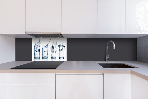 DIMEX | Plexisklo za kuchynskú linku PGT-06040-162 | 60 x 40 cm Pohár vody