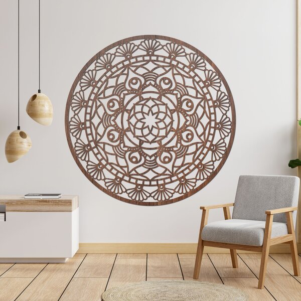 Vyrezávaná moderná mandala kvet života | ZIBEZI: HDF - Javor 130 cm 4374-104480 HDF0176