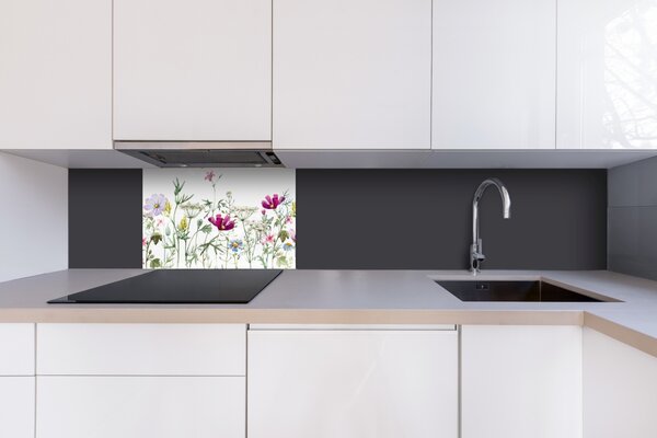 DIMEX | Plexisklo za kuchynskú linku PGT-06040-144 | 60 x 40 cm Kvetinový vzor