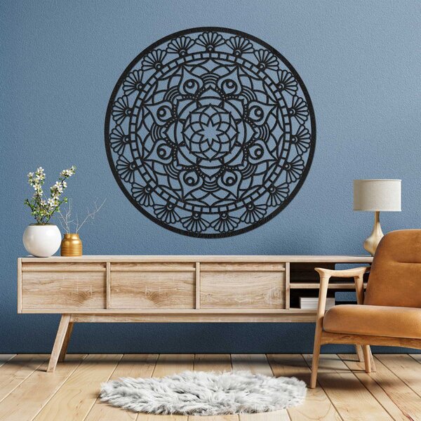 Vyrezávaná moderná mandala kvet života | ZIBEZI: HDF - Javor 130 cm 4374-104480 HDF0176