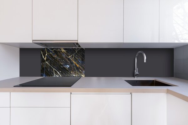 DIMEX | Plexisklo za kuchynskú linku PGT-06040-274 | 60 x 40 cm Textúra tmavého mramoru