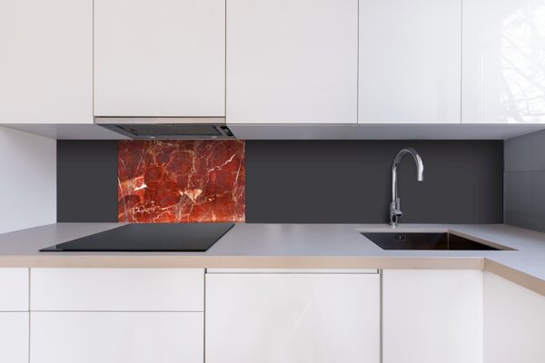 DIMEX | Plexisklo za kuchynskú linku PGT-06040-275 | 60 x 40 cm Textúra červeného mramoru