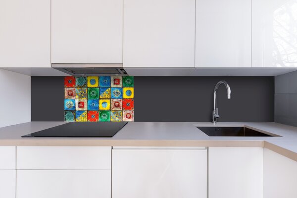 DIMEX | Plexisklo za kuchynskú linku PGT-06040-107 | 60 x 40 cm Lisabonské kachličky
