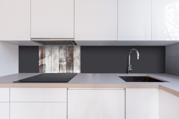 DIMEX | Plexisklo za kuchynskú linku PGT-06040-292 | 60 x 40 cm Stierané drevené dosky